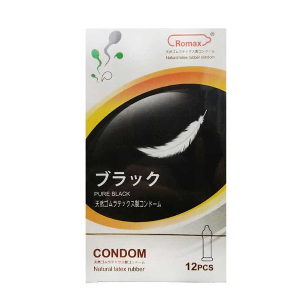 Bao cao su Romax hạn chế tránh thai ngoài ý muốn các bệnh truyền nhiễm (Hộp 12 cái)