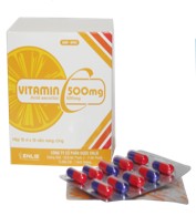 Vitamin C 500mg bổ sung Vitamin C tăng cường sức đề kháng