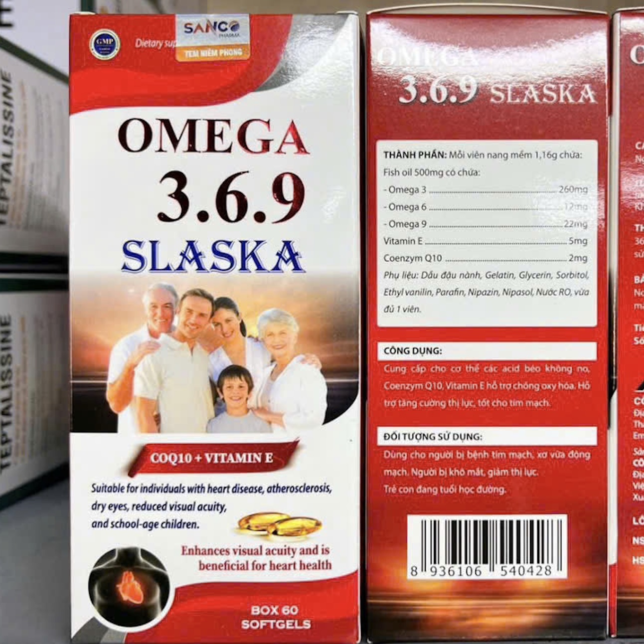 Viên uống Omega 3.6.9 Slaska giúp tăng cường thị lực tốt cho tim mạch