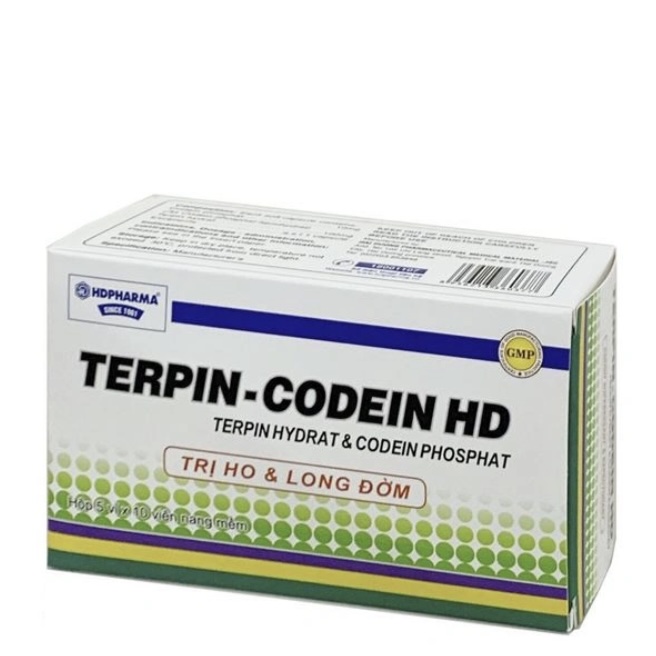 Terpin - Codein HD điều trị ho khan