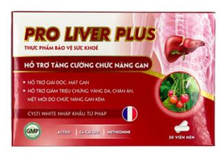 Thực phẩm bảo vệ sức khỏe PRO LIVER PLUS H/30V